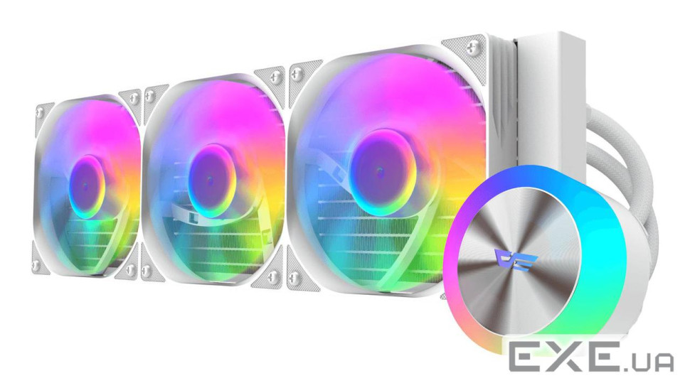 Система охолодження для комп"ютерного процесора DARK FLASH DG360, білий (DG360 WHITE)