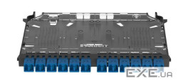 Касета HD-Flex с 12хLC Duplex та 24шт пігтейл LC OM4 (FHSZA-24-10P)