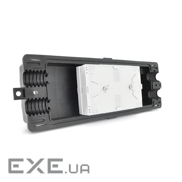 Муфта оптична Merlion ML-OP-F001H-96C, герметична, 4 введення, до 4-х касет, до 96 зварок, матеріал