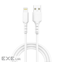 Дата кабель USB 2.0 AM to Lightning 1.0m 2.4A white Grand-X (PL-05W)