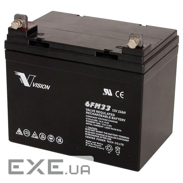Акумуляторна батарея Vision 12V 33Ah (6FM33E-X)