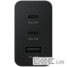 Зарядний пристрій Samsung 2xUSB-С 65W PD PPS/USB-A Black (EP-T6530NBEGEU)