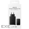 Зарядний пристрій Samsung 2xUSB-С 65W PD PPS/USB-A Black (EP-T6530NBEGEU)