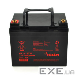 Акумуляторна батарея MERLION HR12127W, 12V 36Ah Black (195 х 130 х 155 (167) )