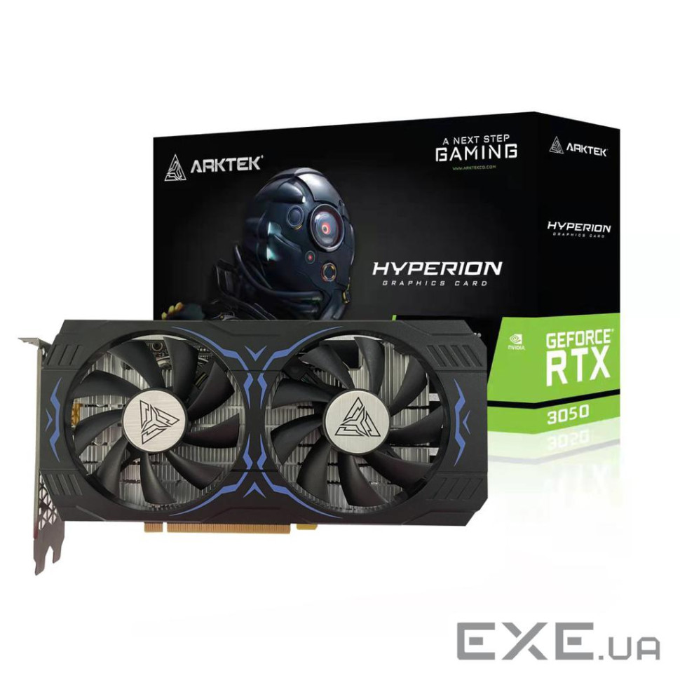Відеокарта GeForce RTX 3050, Arktek, 6Gb GDDR6 (AKN3050D6S6GL1)