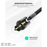 Кабель мультимедійний Optical Toslink 3.0m AV108 black Ugreen (10541)