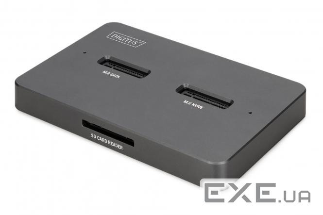 Док-станція DIGITUS USB-C > 2xSATA SSD/SD (DA-71546-1)
