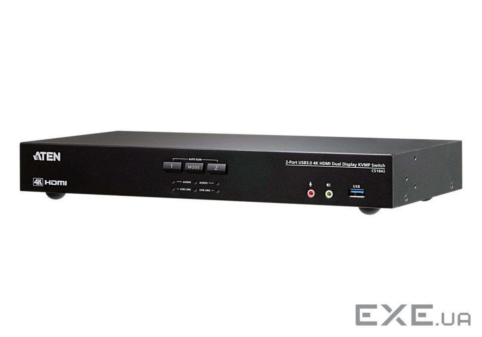 2-портовый, USB 3.0, 4K HDMI Dual Display, KVMP переключатель (CS1842-AT-G)