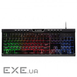 Клавіатура ігрова 2E GAMING KG300 LED USB Black Ukr (2E-KG300UB)