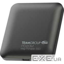 Портативний диск SSD TEAM PD20M Mag 2TB USB3.2 Gen2x2 Titanium Gray (TPSEG2002T0C108)