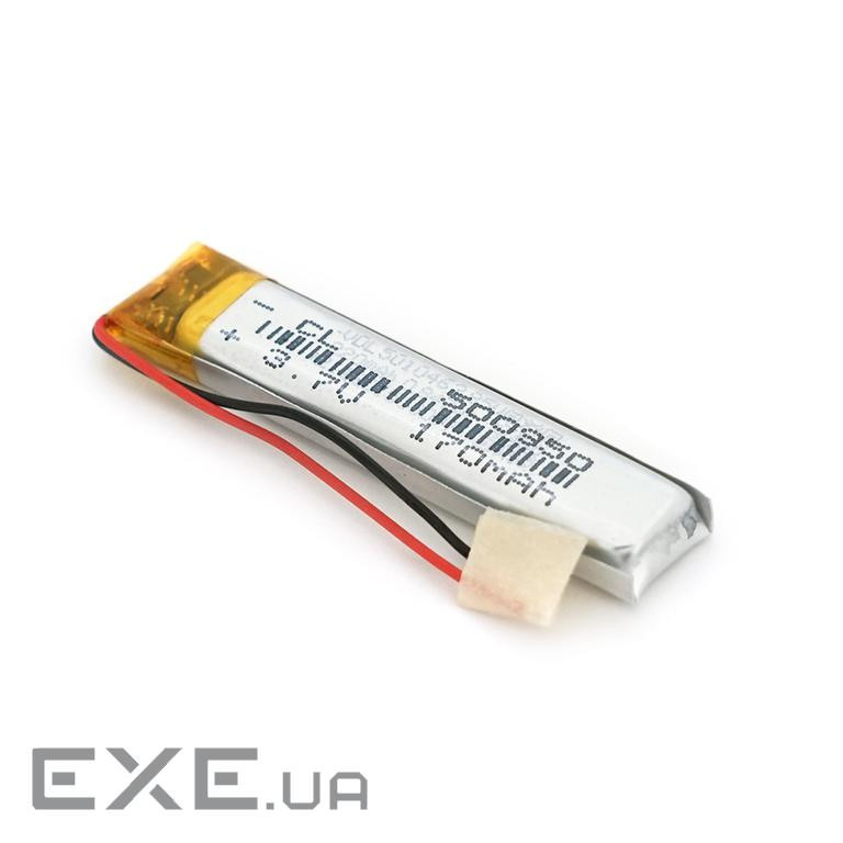 Літій-полімерний акумулятор 5*09*50mm (Li-ion 3.7В 170мА&middot,год) (500950) ) (500950)