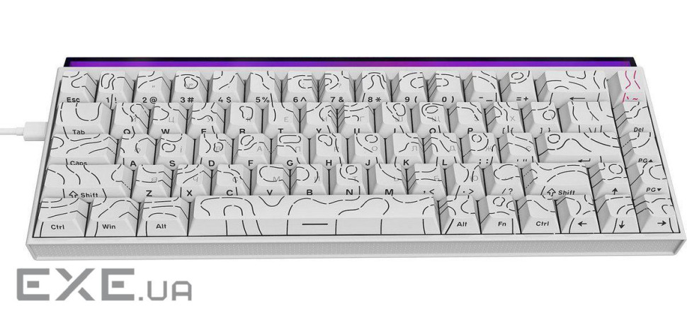 Клавіатура Ajazz NK68 Red Switch (NK68-R-S-W) White