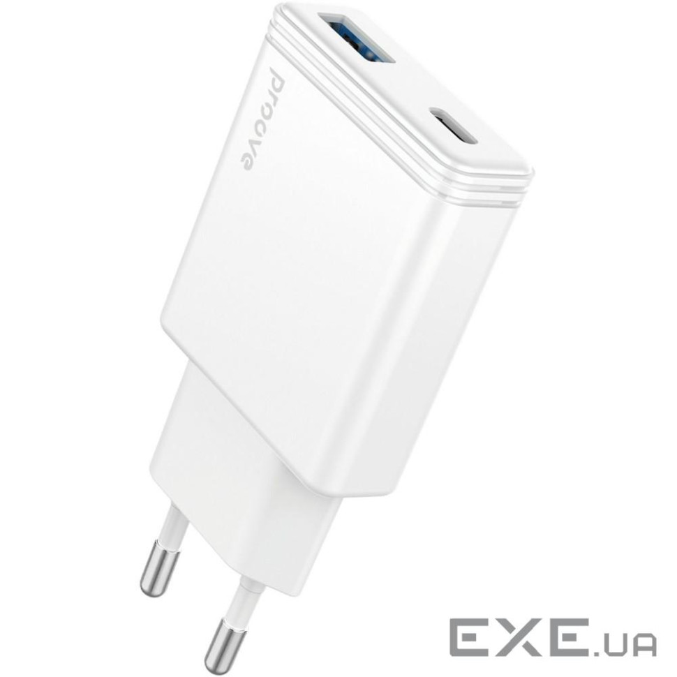 СЗУ Proove Proove Slender 45W (Type-C + USB) white (WCSL45110002)