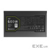 Блок живлення 600W, 80+ Bronze, fan 120mm PCIe 5. 1 & ATX3.1, Native 12V-2x6 OPP/OVP/UV (VP 600S BK)