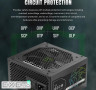 Блок живлення 600W, 80+ Bronze, fan 120mm PCIe 5. 1 & ATX3.1, Native 12V-2x6 OPP/OVP/UV (VP 600S BK)