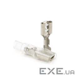 Клема F1 мама, 4.8 мм, дріт 0.5-1.5, ізольована, латунь, 100шт в упаковці, ціна за упаковку