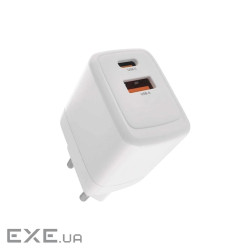 Зарядний пристрій EMOS V02G20 1xUSB-A + 1xUSB-C PD20W GaN