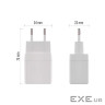 Зарядний пристрій EMOS V02G20 1xUSB-A + 1xUSB-C PD20W GaN