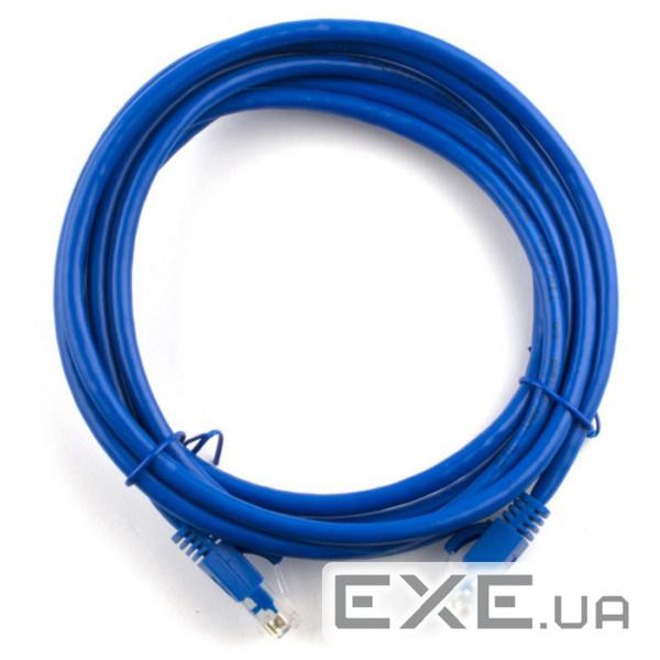 Патч-корд литий RITAR, UTP, RJ45, Cat.5e, 15m, синій, Cu (мідь ) (04299)