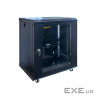 Шафа настінна GEAR 15U 19" 600x600x750 мм, + полка 19", black (GWMSN-15U-600-600)