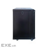 Шафа настінна GEAR 15U 19" 600x600x750 мм, + полка 19", black (GWMSN-15U-600-600)