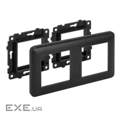 Рамка під 2 модуля 45х45мм, чорна (KR445 / 14) (KR445 / 14) (KR445 / 14) (KR445 / 14) (KR (KR445/14)