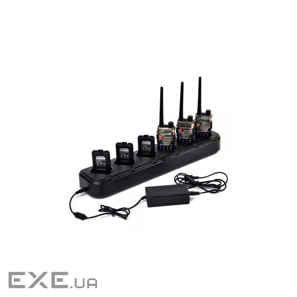 Зарядний комплект для 6 рацій Baofeng UV-5R (BL-5X6 + 6 АКБ BL-5)