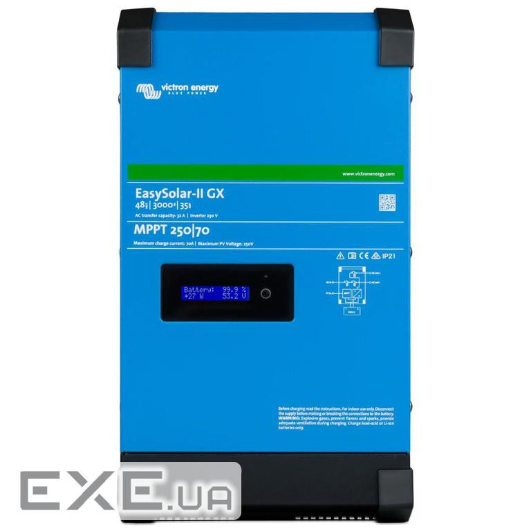 Гібридний сонячний інвертор однофазний Victron Energy EasySolar-II GX 48/3000/35-32 MPPT 250/70