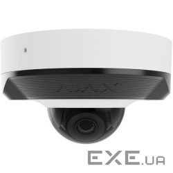 IP-Камера дротова Ajax DomeCam Mini, 8мп, 4мм, Poe, True WDR, IP 65, ІЧ 30м, аудіо, кут (000039329) (000039329)