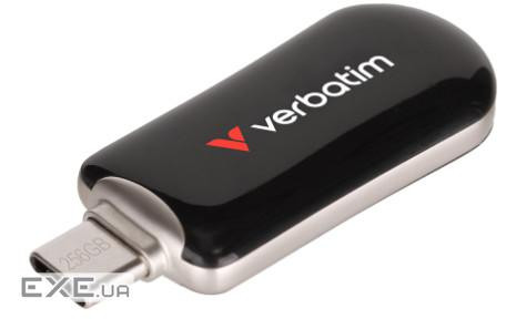 Флеш-накопичувач Verbatim Plectra USB-C чорний 256 ГБ (USB 3.2 Gen 1) (30226)