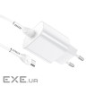 Зарядний пристрій HOCO N22 Jetta USB-C PD25W + cable USB-C to USB-C White (6931474760081)