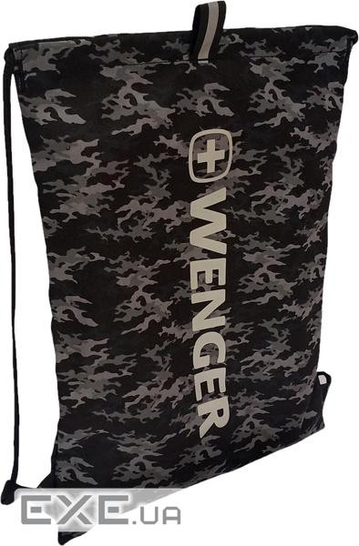 Рюкзак Wenger, FlowUp, легкий, шнуркові мотузки, (чорний камуфляж) (610192)