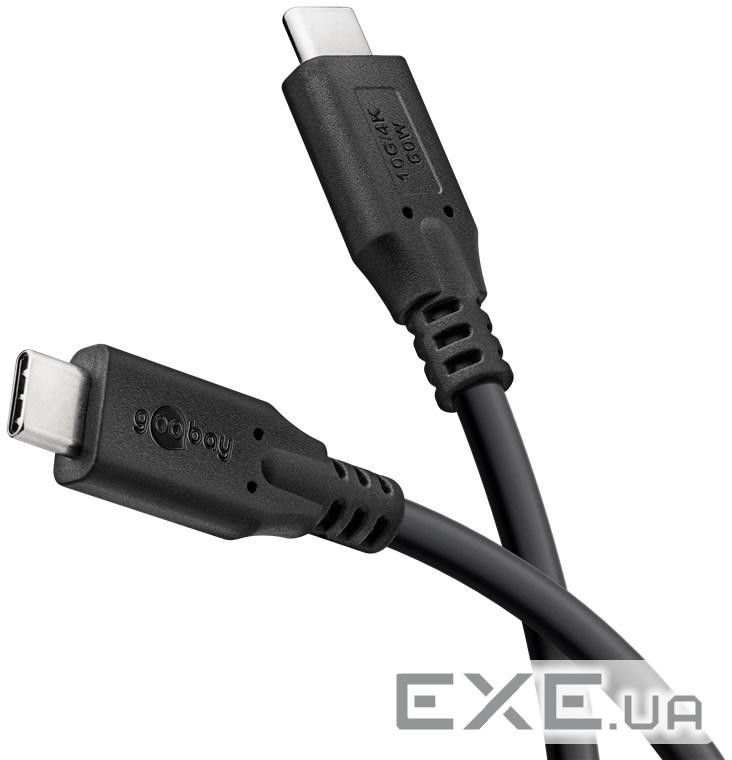 Кабель пристроїв-подовжувач USB Type-C M/M 1.5m,(USB3Gen2x2) 10Gbps 100W/5A Cu,чорний (75.07.4206-1 (75.07.4206-1