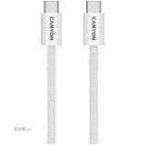 CANYON cable OnWire 60MG C-C 60W Magnet Braided 1m White (CND-CCMG60AB15W)