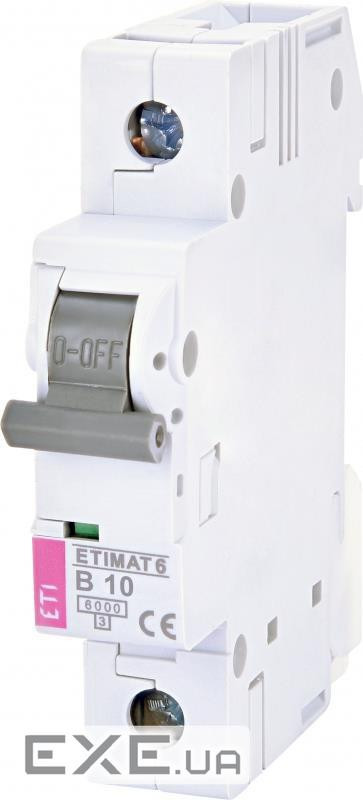 Автоматичний вимикач ETIMAT 6 1p B 10А (6 kA) (2111514)