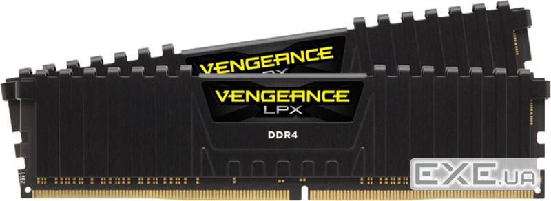 Модуль пам'яті CORSAIR Vengeance LPX Black DDR4 3200MHz 32GB Kit 2x16GB (CMK32GX4M2E3200C16)