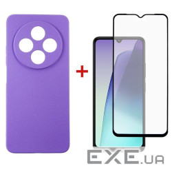 Чохол-накладка Dengos Carbon для Xiaomi Redmi 14C Purple (DG-KM-121) + захисне скло