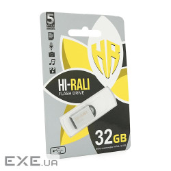 Флеш-накопичувач Hi-Rali Mini Fit, USB 2.0, 32GB, Metal, Blister (Hi-Rali Mini Fit / 32)