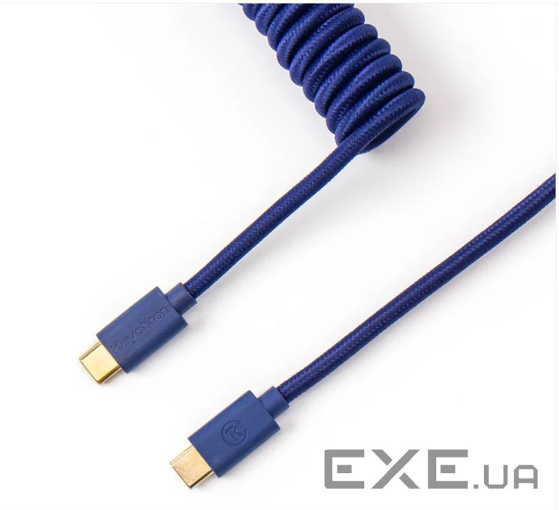 Кабель Type-A/Type-C Keychron Coiled Cable Blue (CABL KEYCHRON)