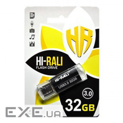Флеш-накопичувач USB3.0 32GB Hi-Rali Corsair Series Black (HI-32GB3CORBK)