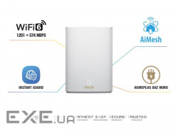 Wi-Fi Mesh система ASUS ZenWiFi AX Hybrid XP4 (XP4 (1-PK) White)