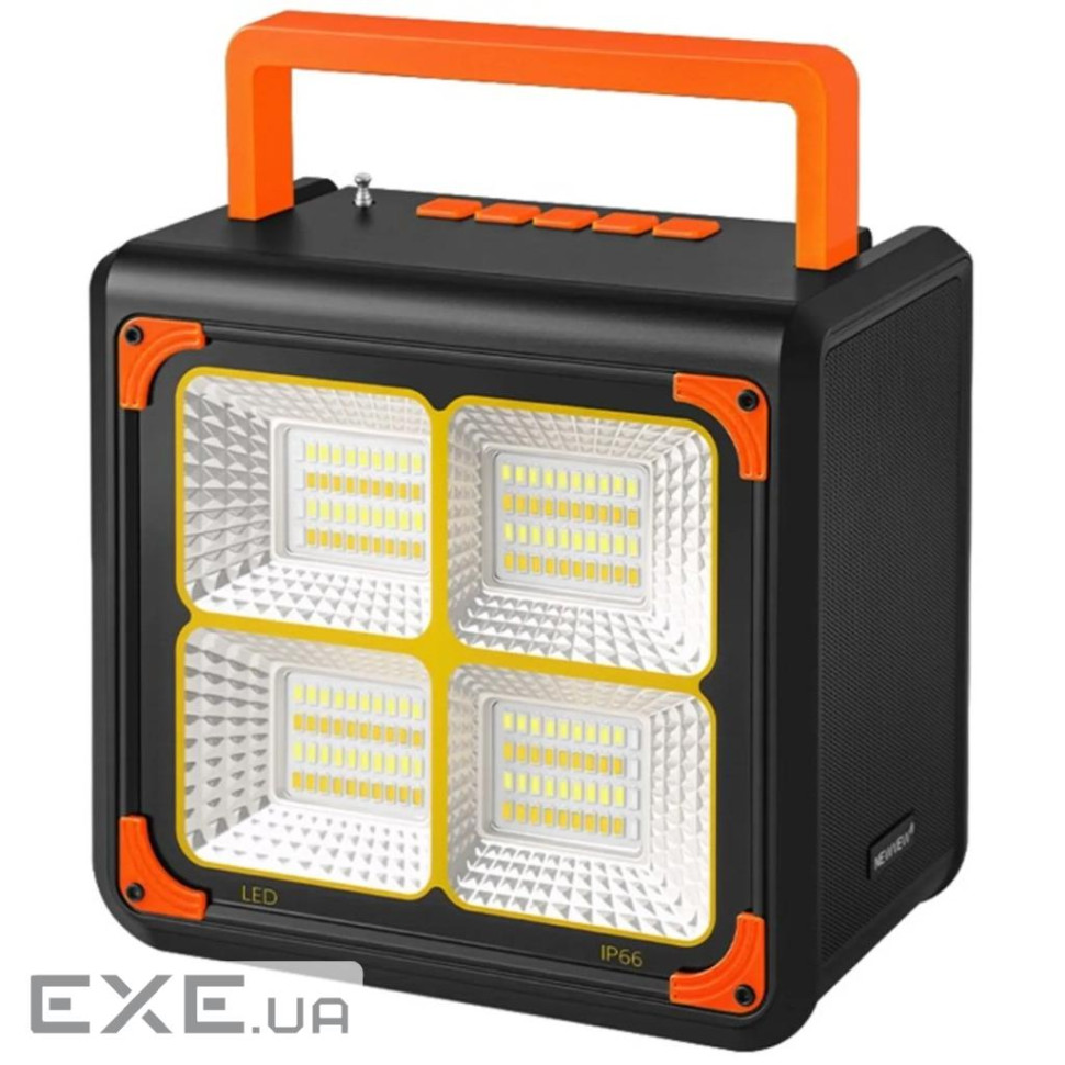 Акустична система NEWVEW NV-9218 Solar Panel/BT/USB/TF/FM Orange (NWVW-NV-9218-OR)