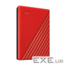 Портативний жорсткий диск WD My Passport 2TB USB3.2 Red (WDBYVG0020BRD-WESN)