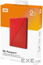 Портативний жорсткий диск WD My Passport 2TB USB3.2 Red (WDBYVG0020BRD-WESN)