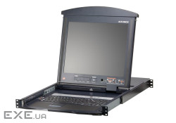 8-портовий Cat 5e KVM комутатор Dual Rail з 17" LCD екраном , 19" (KL1508AM-AXA-RG)