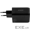 Зарядний пристрій PROOVE Silicone Power Plus 45W 1xUSB-A, 1xUSB-C, PD3.0, QC3.0 Bla (WCSP45110001)