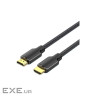 Кабель мультимедійний HDMI M to HDMI M 10.0m 4K30Hz cotton braided black Vention (ALLBL)