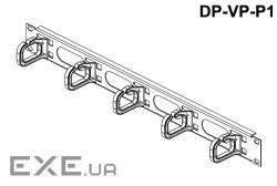 Кабелеутрим 1U 1-стор., 40х50мм, сірий (DP-VP-P1-I)