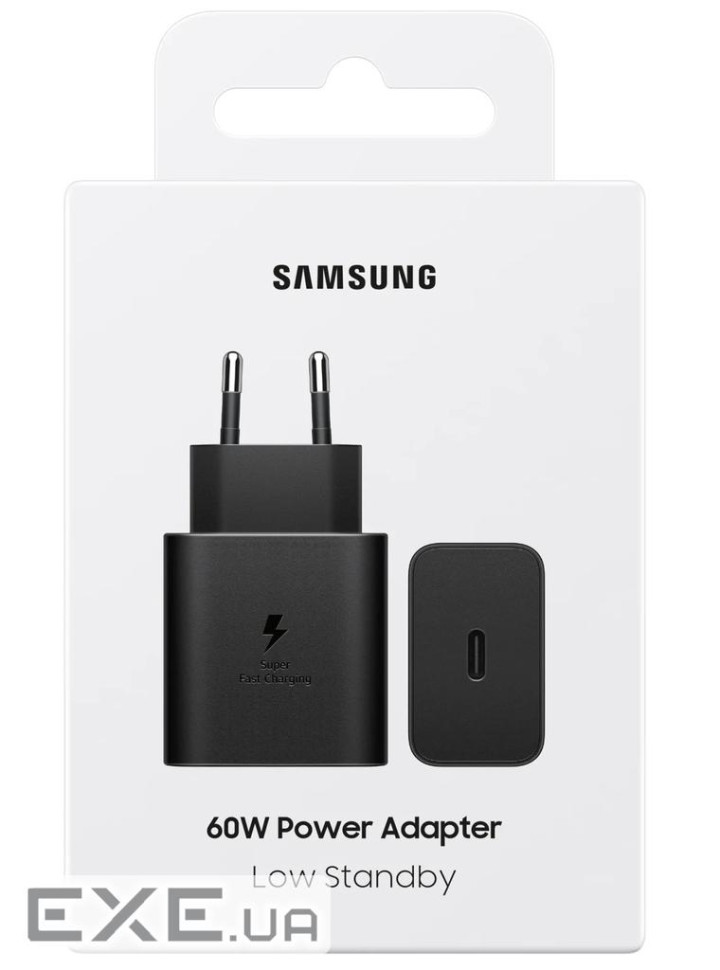 Зарядний пристрій Samsung USB-C PD60W PPS black (EP-T6010NBEGWW)