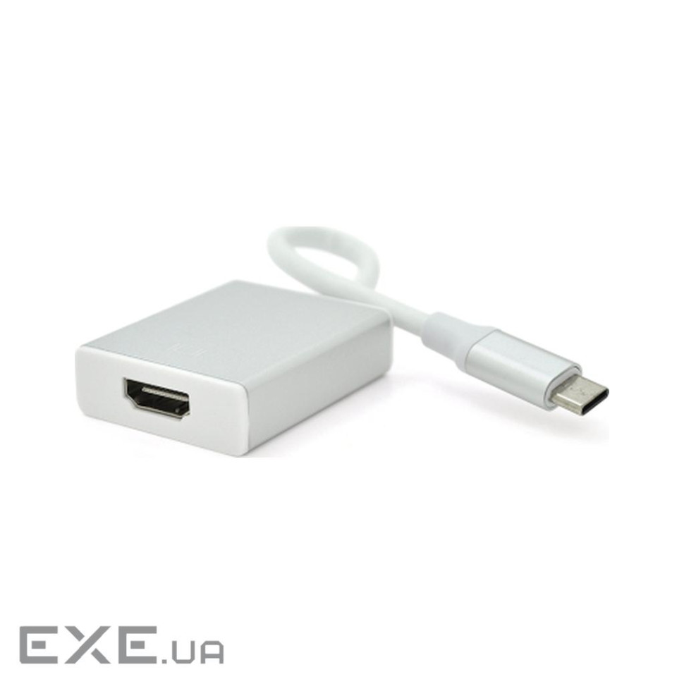 Перехідник USB-C to HDMI F 0.1m 4K silver Voltronic (YT-C-Type-C(M)/HDMI (YT-C-Type-C(M) / HDMI(F)S)